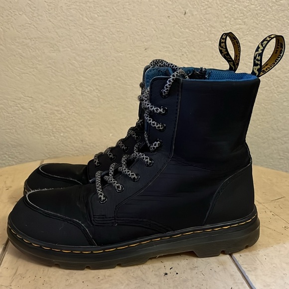 Dr. Martens Other - Dr. Martens Combs Black Blue Non Woven 2 UK (US 3 Little Kid) Boots Shoes Zip Up